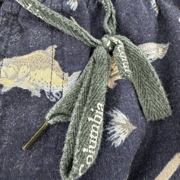 Columbia Vintage Y2K 2002 Pajama Bottom Outdoor Cotton Pants Mens Large Fishing - Picture 4 of 9